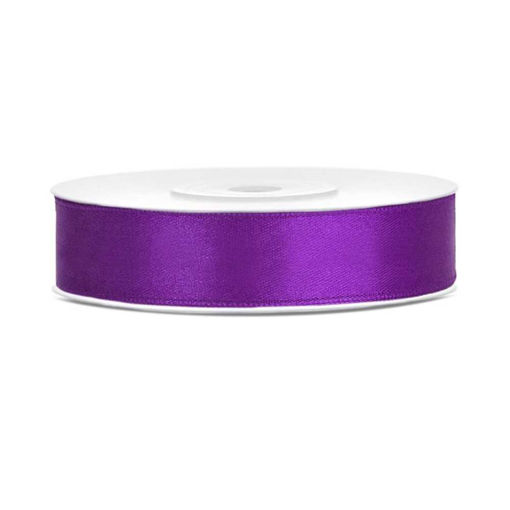 Picture of SATIN RIBBON PURPLE 12MM PER METRE
